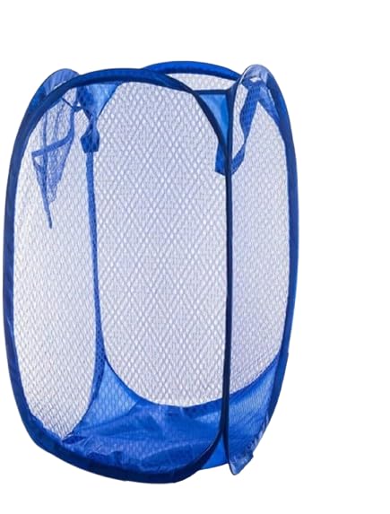 ARAFS Net Laundry Basket Foldable Bag,Mesh Popup Collapsible & Portable for Dirty Clothes Storage Kids room,Bedroom,Hostel and f