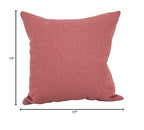 Blazing Needles Square Polyester Jacquard Throw Pillows, 17", Hazeltsb Paprik 2 Count