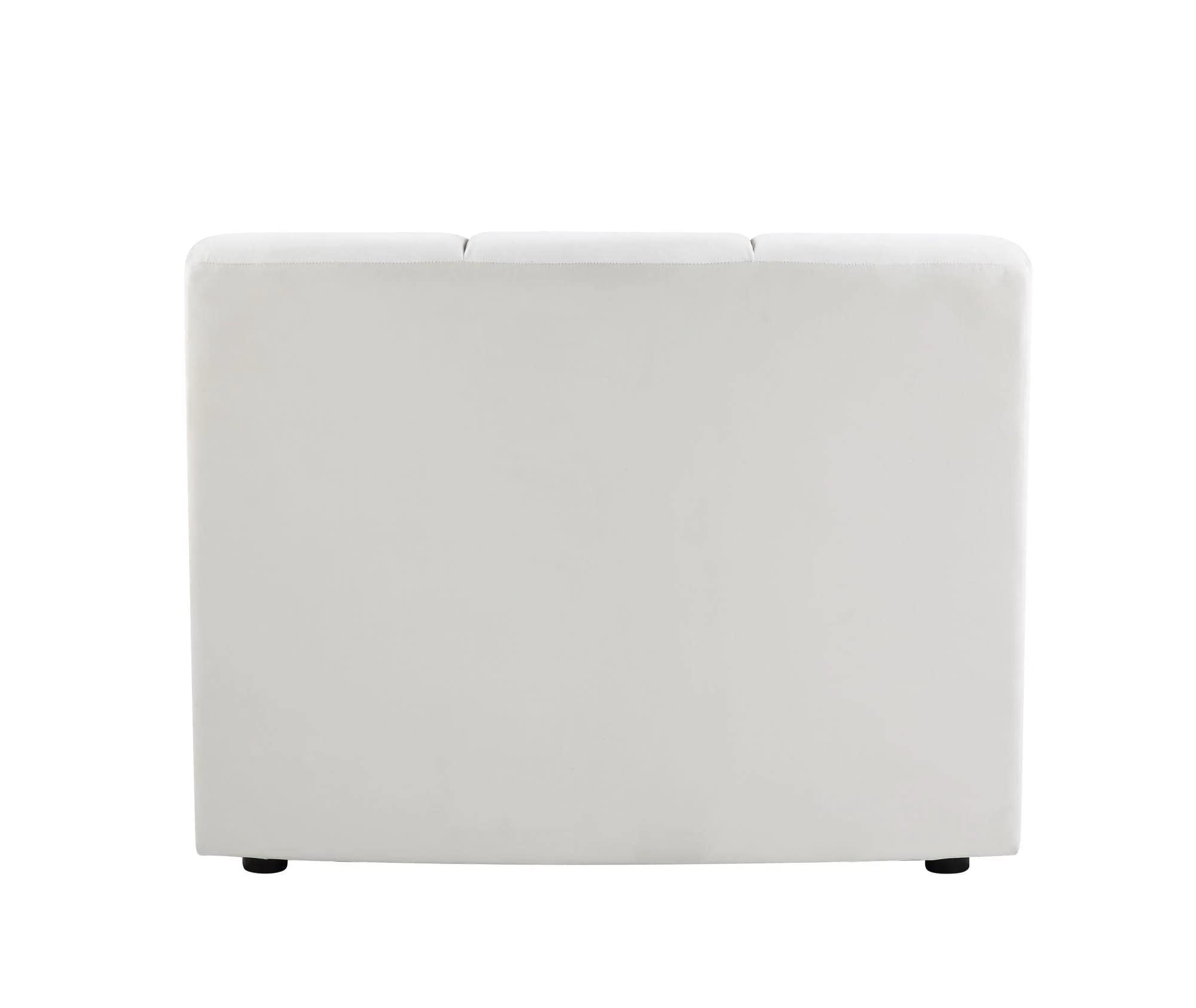 Acme Furniture Velvet Modular Chair with Tufting, Beige