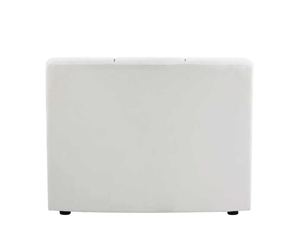Acme Furniture Velvet Modular Chair with Tufting, Beige