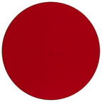 Flash Furniture Wren 42'' Round Red Thermal Laminate Activity Table - Standard Height Adjustable Legs