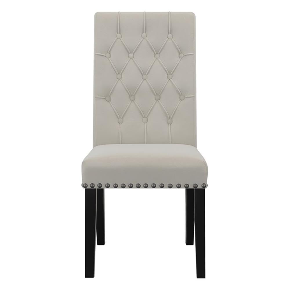 Coaster Home Furnishings Alana Upholstered Tufted Side Chairs with Nailhead Trim (Set of 2)