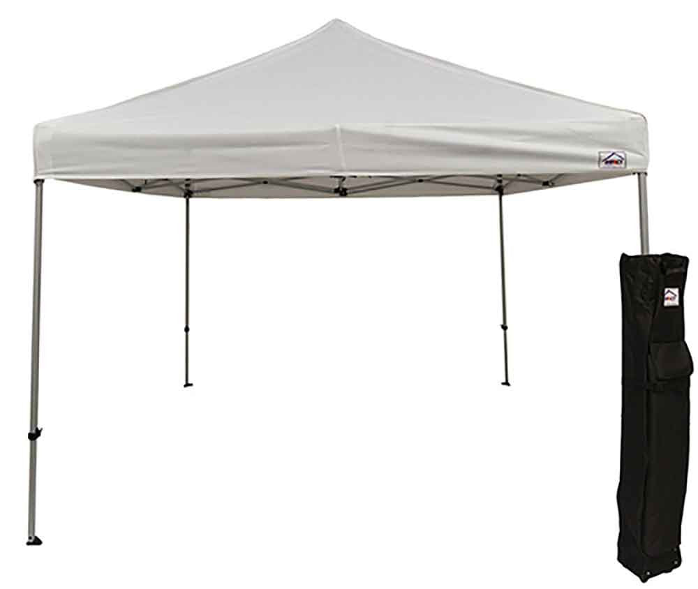 Impact 10' X 10' Pop Up Canopy Tent, Instant Shelter, Commercial Grade Steel Frame, Includes Roller Bag, White