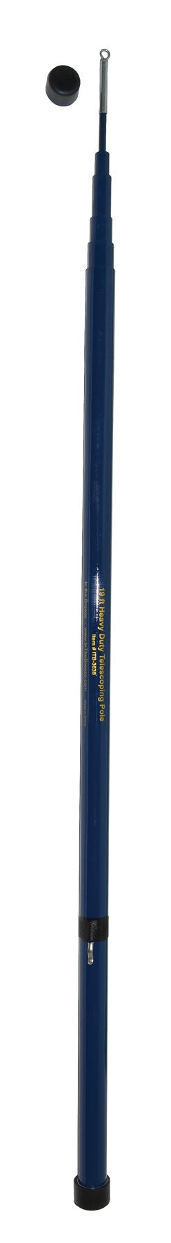 In The Breeze 3638 - 19' Heavy Duty Telescoping Pole - Outdoor Fabric D  Cor Pole, Easy Assembly