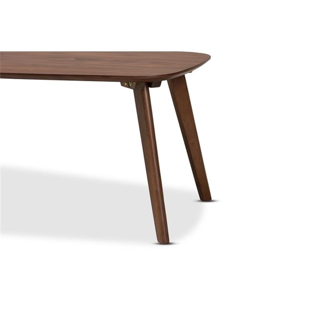 Baxton Studio Dahlia Mid-Century Modern Walnut Finished Coffee Table
