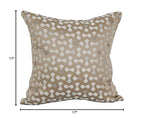 Blazing Needles Square Polyester Jacquard Throw Pillows, 17", Talamols Camel 4 Count