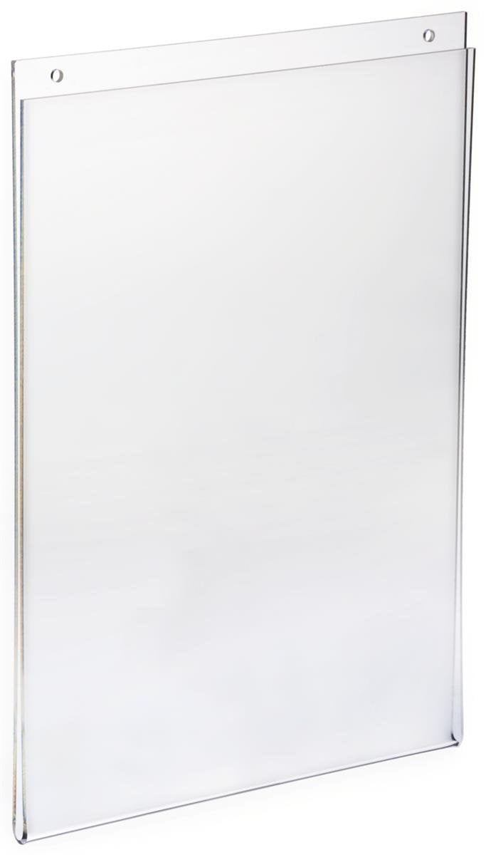 Set Of 10, Wall Mounted Sign Holder For 8.5X11 Posters, Clear Acrylic, Easy Updating Without Removing The Frame From The Wall