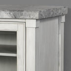 Steve Silver Co Canova Server, Gray,White,Silver