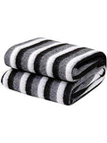 MAMRAJ Stylish Polar Striped Single Bed AC Fleece Wool Blanket  58x88 Inch (Black and White) Skin Friendly.