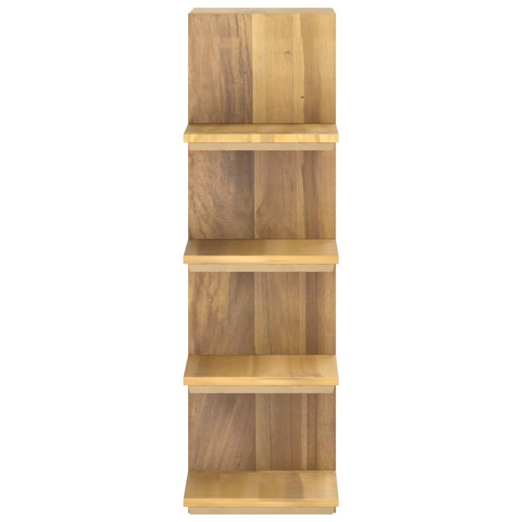 vidaXL Solid Wood Book Cabinet - Teak Bookshelf with Abundant Storage - Sanded Smooth Finish - Multi-Room Use - Home Decor