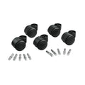 Deluxe Futura Hooded Chair Mat Casters, 7/16' Dia. x7/8' Long and 3/8' Dia. x7/8' Long Stems, 120 lbs./Caster, Matte Black F