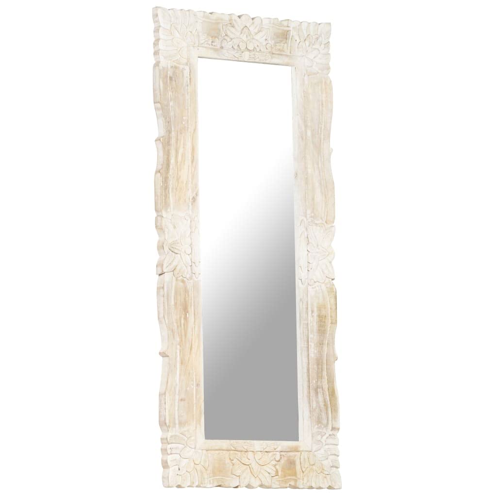 Skm Mirror White 43.3 Inch X19.7 Inch  Solid Mango Wood