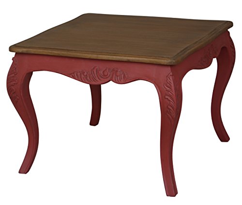 International Caravan End Table In Antique Red Finish