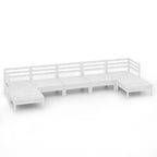 vidaXL 7-Piece Patio Lounge Set Made of Durable Pinewood with Stylish Retro Pallet Design - Ideal for Garden, Patio, or Living Room