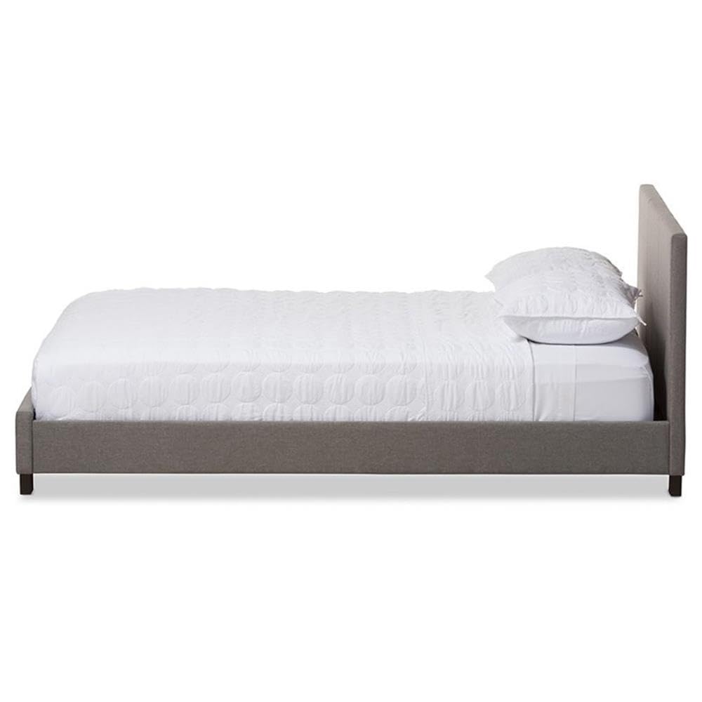 Baxton Studio Elizabeth Platform Bed Grey/Queen