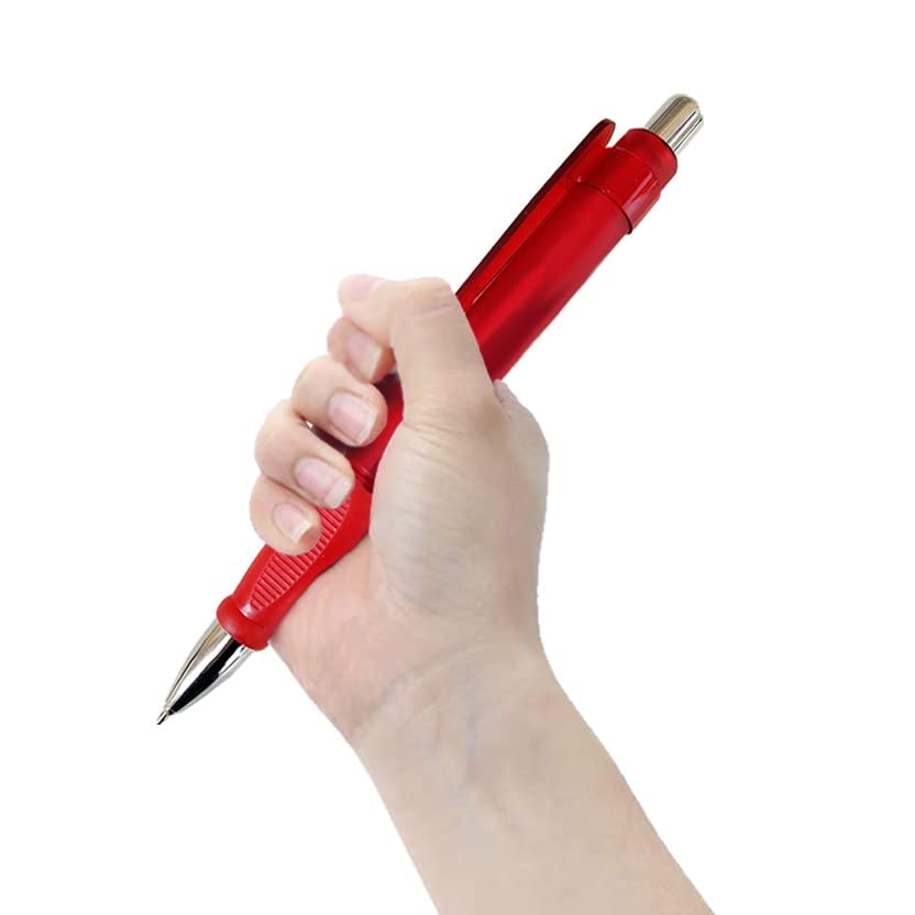 A Center Black Ink Big Pens Easy Grip 3Pcs Jumbo Pens Never Lose Giant Pen Good For Warehouse Retractable Pens With 10 Refills