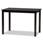 Baxton Studio Nicolette Modern and Contemporary Two-Tone Dark Brown and Walnut Brown Finished Wood 5-Piece Dining Set