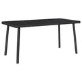 vidaXL Garden Coffee Table Black PE rattan 31.5 x 15.7 x 14.6 in Durable