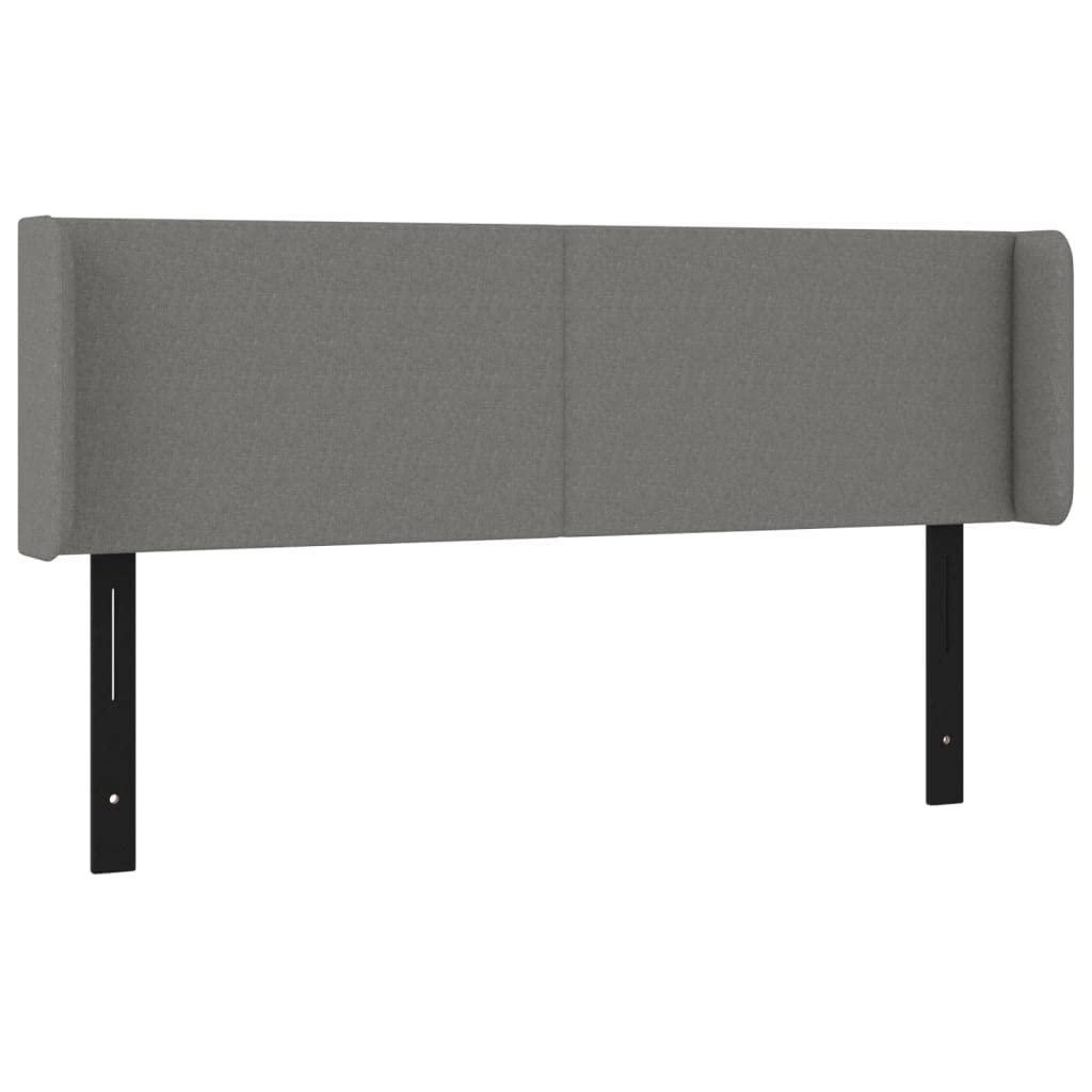 Vidaxl Dark Gray Fabric Led Headboard – Modern Style, Suitable For All Beds, Solid Larch Wood, Engineered Wood – Adds A Touch Of Class To Any Bedroom