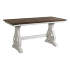 Intercon Drake Height, Rustic White & French Oak Counter Tables