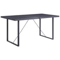 Acme Nakula Wooden Top Dinning Table with Sled Base in Gray Oak and Black