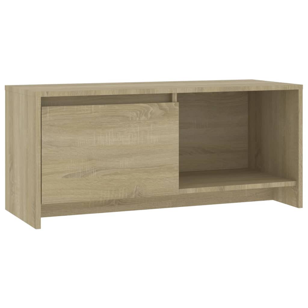 vidaXL TV Cabinet Sonoma Oak 35.4&quot;x13.8&quot;x15.7&quot; Chipboard