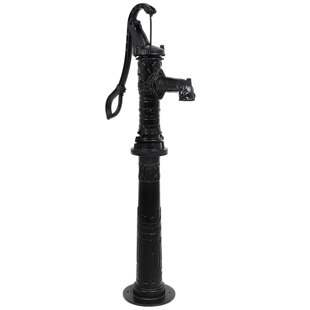 vidaXL Hand Water Pump, Pitcher Pump with Stand, Water Well Pump, Manual Water Pump for Outdoor Garden Pond Backyard, Green Cast