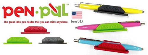 Tops Penpal Rubber Pen/Pencil Holder, 5/8 X 2 5/8 X 5/8 Inches, Assorted Colors, 4 Packs [Includes 4 Holders Only - Picture Show