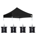Eurmax Usa Pop Up Canopy Replacement Canopy Tent Top Cover, Instant Canopy Top Cover Only,Bonus 4Pc Pack Canopy Weight Bag(8X8,