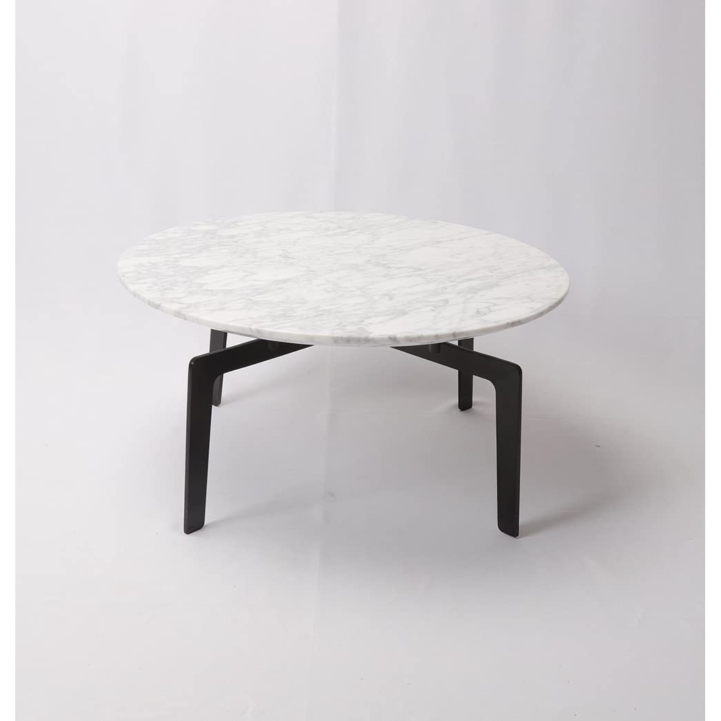 Asar Coffee Table - Carrara Marble Top (Small)