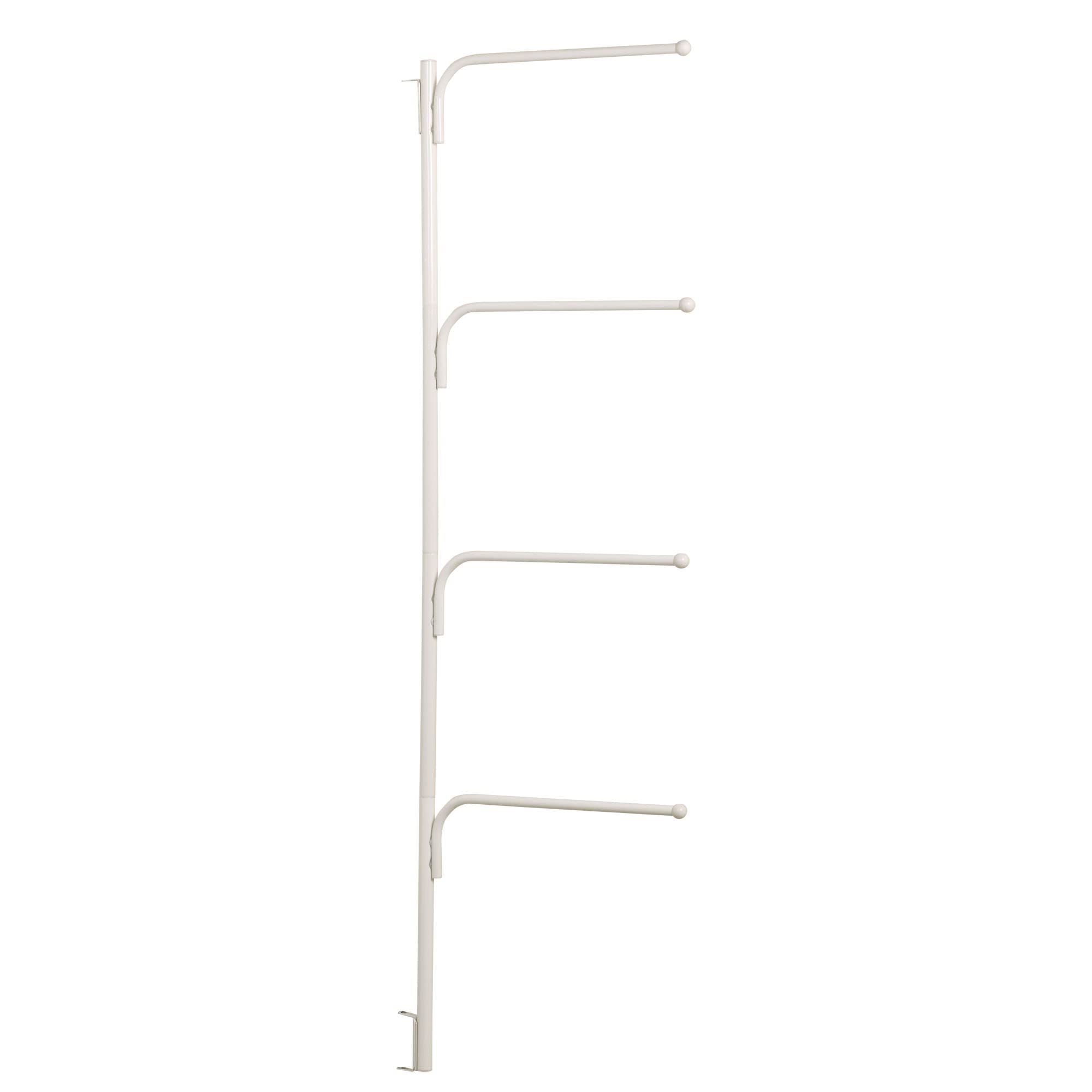 Household Essentials, White HingeIt Clutterbuster Family Towel Bar