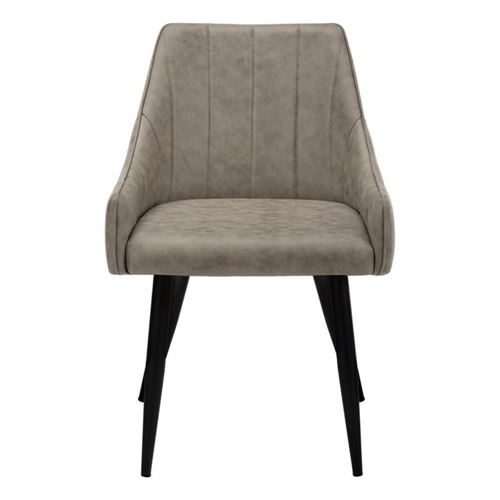 Monarch Specialties 1188, Set Of 2, Side, Upholstered, Kitchen, Room, Fabric, Metal, Beige, Contemporary, Modern Dining Chair, 17.50&quot; L X 24&quot; W X 33.50&quot; H, Taupe| Black Legs