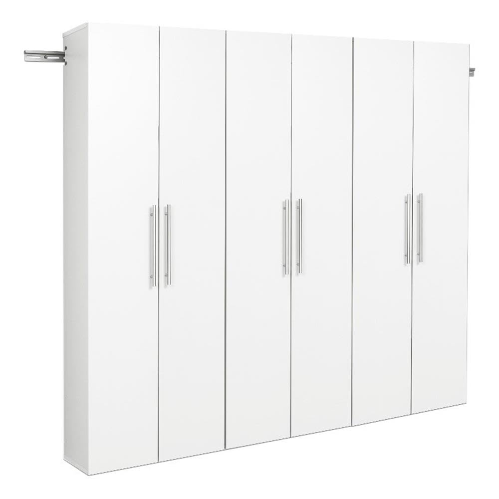 Prepac Hangups 72' Garage Cabinet, Bathroom Cabinet Wall Mount, Laundry Cabinet, Kitchen Wall Cabinet, Ideal For Garage, Kitchen And Laundry Organization, Set C, 3-Piece 72' W X 72' H X 12' D, White