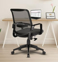Da Urban Dysen Office Chair, Mid Back Mesh Ergonomic Home Office Desk Chair With 1 Year Warranty,Tilt Lock Mechanism (Black)