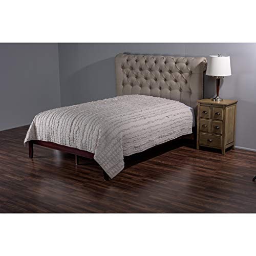 Rizzy Home | BT3015 | Polyester Quilt | 90"x92" Brown/Pink/ Geometrical