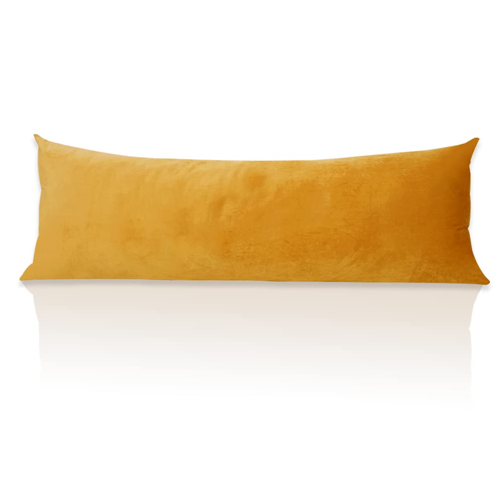Stangh Body Pillow Cover, Holiday Decorative Soft Cozy Velvet Pillow Cover Body Pillowcase With Hidden Zipper For Cozy Sunbathin
