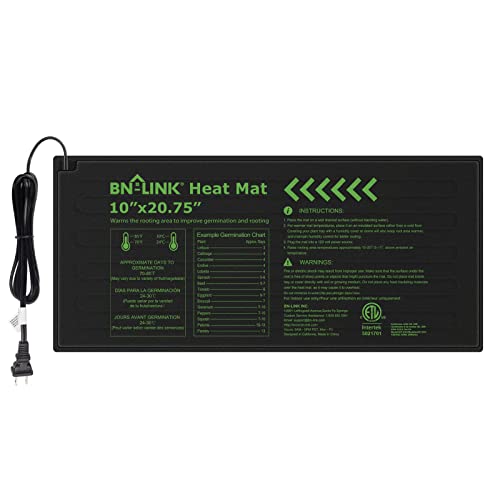 Bn-Link Durable Seedling Heat Mat Warm Hydroponic Heating Pad Waterproof 10' X 20.75' For Seed Starting Greenhouse And Germina
