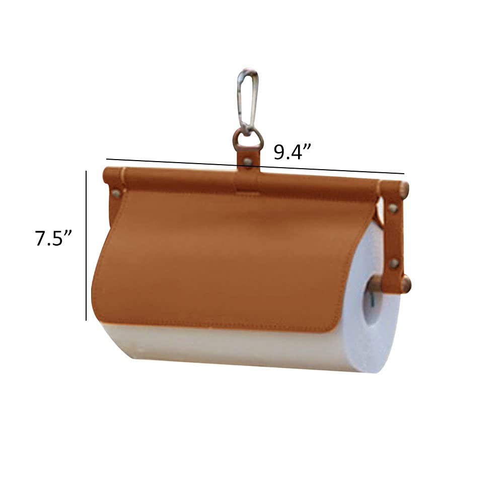 Kelendle Hanging Tissue Holder Camping Toilet Paper Holder Waterproof Tissue Box Paper Towel Dispenser Roll Hanging Cover Tissue
