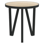 vidaXL Sonoma Oak Tea Table with Industrial-Style Design – Multifunctional MDF Table for Coffee, End Table, and Side Table Use