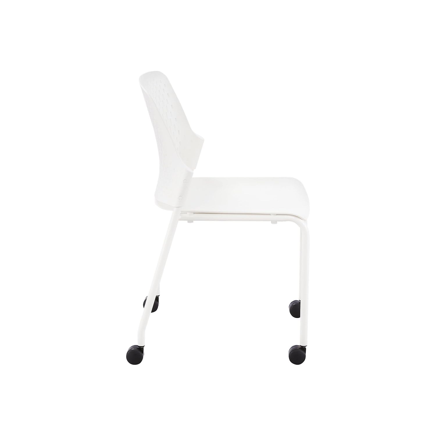 Safco Next Polypropylene Office Chair, White, 4/Carton (4314WH)