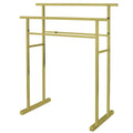 Kingston Brass SCC8247 Edenscape Pedestal Steel Construction Towel-Rack, Brushed Brass 25.75 x 14.44 x 32
