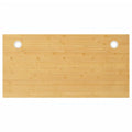 vidaXL Natural Bamboo Desk Top Replacement - Versatile & Sturdy Computer or Table Top with Cable Holes - Easy to Clean - 31.5x15