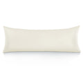 Oubonun 100% Cotton Body Pillowcase - 800 Thread Count/21X54, Moisture Absorbent And Breathable, Premium Hotel Body Pillow Cover For All Seasons, Cream