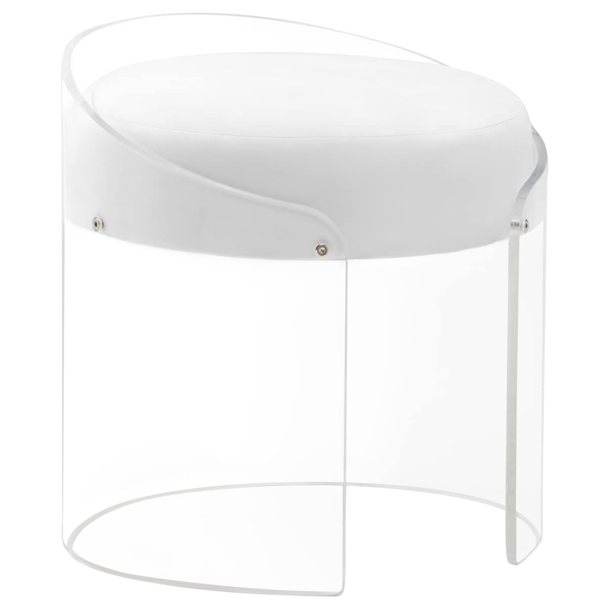 Progressive Furniture A La Carte Acrylic Stool, White