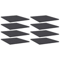 vidaXL Gray Bookshelf Boards, 15.7"x19.7"x0.6", Durable Engineered Wood, Modern Design, Versatile Storage Solution, Easy Assembly, Set of 8