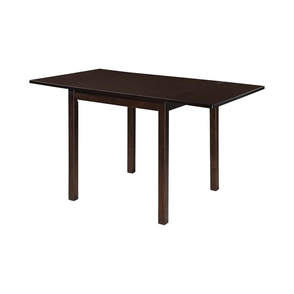 Coaster Furniture Kelso 3-Piece Drop Leaf Cappuccino and Tan Dining Set 190821-S3