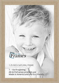 ArtToFrames 13x19 Inch Brown Picture Frame, This 1.25 Custom Poster Frame is Natural Oak - Barnwood Style, for Your Art or Photo
