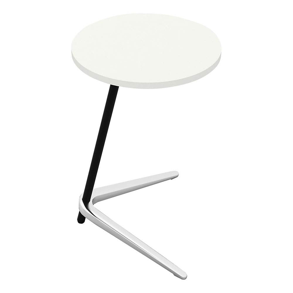 Lorell Guest Area Round Top Accent White Table, 15.75&quot;