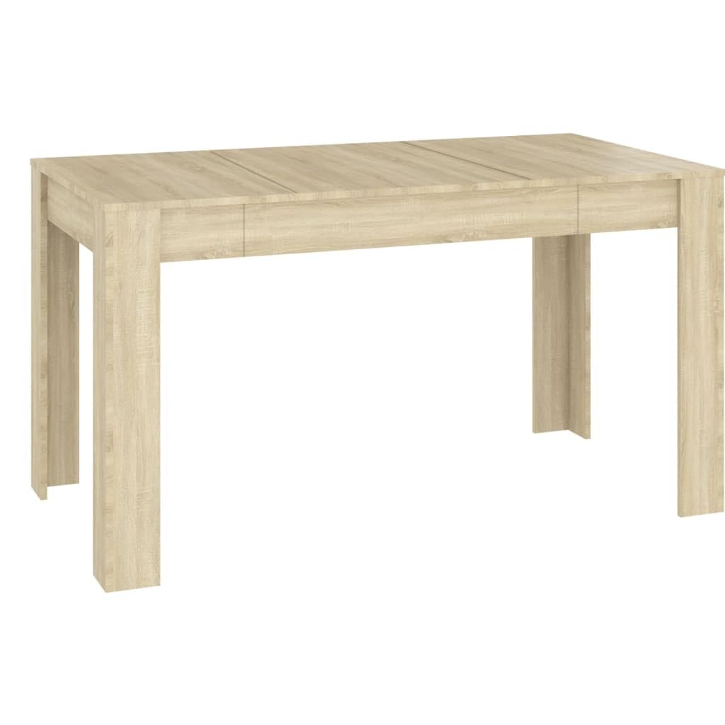vidaXL Dining Table Sonoma Oak 55.1&quot;x29.3&quot;x29.9&quot; Engineered Wood