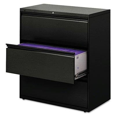 Hon - 800 Series Three-Drawer Lateral File 36W X 19-1/4D X 40-7/8H Black &quot;Product Category: Office Furniture/File & Storage Cabinets&quot;